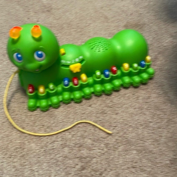 Leap Frog Alphabet Pal Toy Learning Green Caterpillar Pull Teaching 2007 ABC - Picture 1 of 7